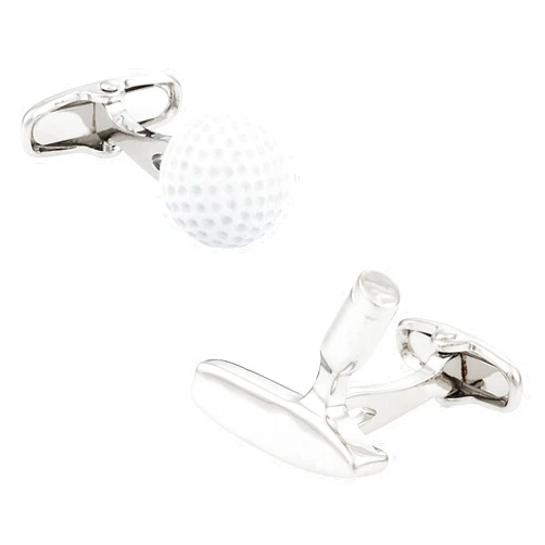 Cracked Pepper Cuff-Daddy Golf Ball & Putter Cufflinks with Presentation Box
