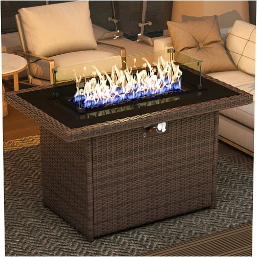 LayinSun Propane Fire Pit Table, 44
