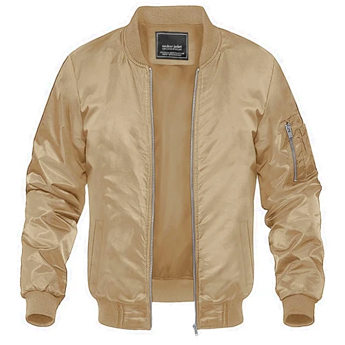 MAGNIVIT Men's Lightweight Bomber Jacket Windbreaker Casual Fall Spring Outdoor Coat