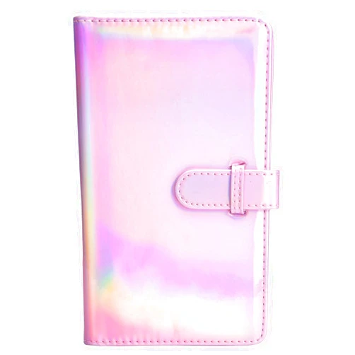 Sunmns Wallet PU Leather Photo Album Compatible with Fujifilm Instax Mini 12 11 9 8 90 8+ 26 7s Instant Camera Film, Polaroid Snap Zip Z2300 PIC-300 Film (Bright Pink)