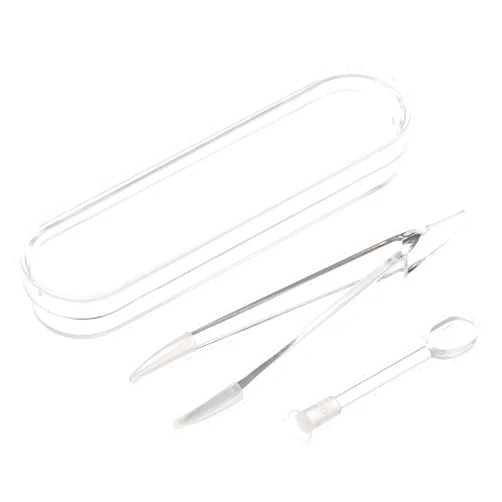 KISEER 5 Pack Clear Portable Travel Contact Lens Remover Tool Kit Eye Tweezer Stick Inserter Set with Soft Tip