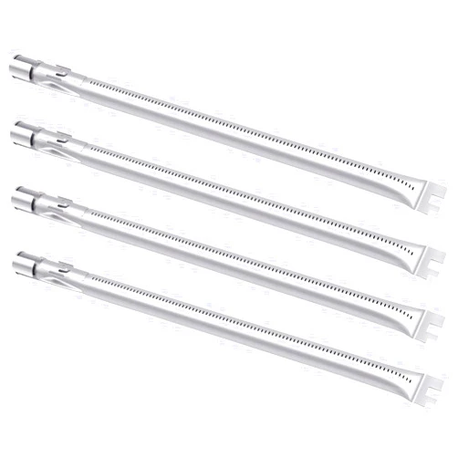 Cozilar Grill Burners 4 Burner Gas Grill for Weber Genesis Grill Parts E-310, E-320, E-330, Genesis S-310, S-330, 300 Series, 7622 BBQ Gas Grill Replacement Heat Deflectors
