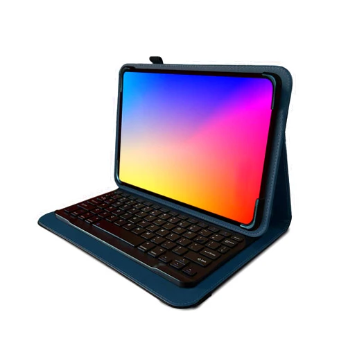 Navitech Blue Rotational Bluetooth Keyboard Case Compatible with Elecost E10.1 Tablet | Fengxiang 10 inch Tablet | Fullwei 10.1Inch Tablet