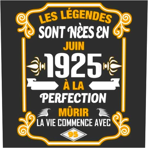 Amandine Doubarant,Légendes Anniversaire Les Légendes Sont Nèes En Juin 1925 À La Perfection Mûrir La Vie Commence Avec 95: Livre d'or - Son Jubilé Livre à Personnaliser pour les ... Decoration idée - Thème: Or (French Edition)
