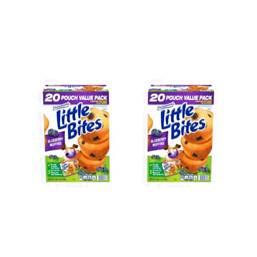 Entenmann's Little Bites Blueberry Mini Muffins 2 pack (40 pouches total)