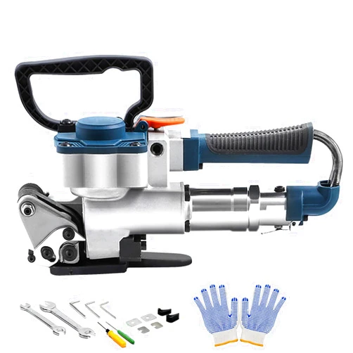 HIGHTOP B19 Pneumatic Strapping Tool Packaging Strapping Machine No Sub-Banding Handheld Strapping Machine for PP &PET Belt Width 1/2