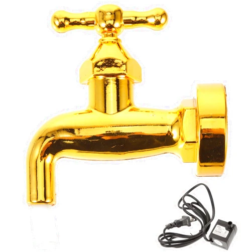 YARNOW Courtyard Water Fountain Invisible Flowing Spout Watering Can Fountain Flowing Water Fountain Faucet Flow Device Ornaments for Pools Ponds Water Walls Fountains Invisible Faucet