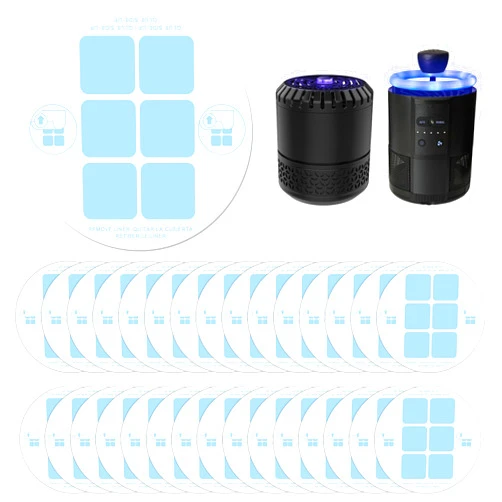 Qualirey 30 Pack Replacement Glue Cards Compatible with Dynatrap DT152 Indoor Insect Trap and Killer, 3.4 Inch Indoor Mosquito Trap Refills Sticky Glue Pads