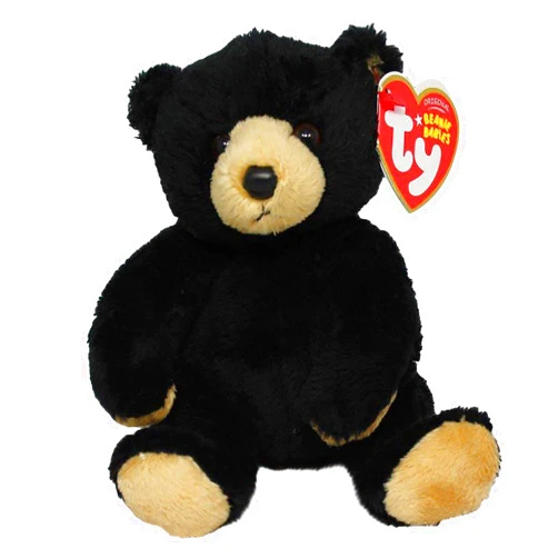 TY Beanie Baby - SNACKS the Black Bear