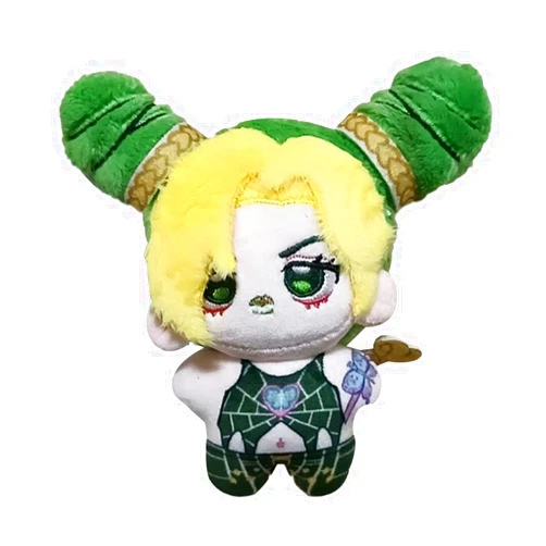 QAHEART JJBA Plush Figure Cujoh Jolyne Soft Figure Pillow Anime Bruno Buccellati Mini Throw Pillow Schoolbag Pendant Charm Hanging Decoration