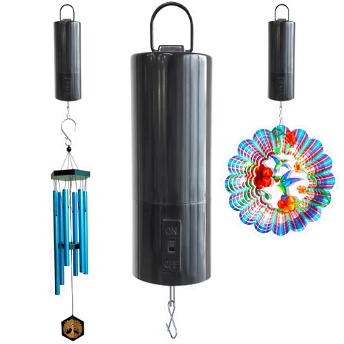 GOOLLYRUSIM Goolyrusim Wind Spinner Motor, Rotating Battery Operated Motor for Wind Spinners Chimes Sun Cather Disco Mirror Ball, Revolving Hanging Display Motor for Garden Decoration Yard Decor Ornament 20 RPM