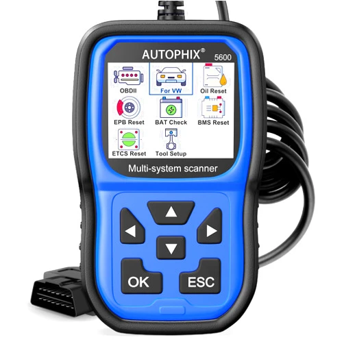 AUTOPHIX 5600P+ Fit for VW Scanner, Full System Diagnostic Tool Fit for Volkswagen Audi Skoda Seat with EPB/Throttle/Oil Reset, Code Reader with Battery Registration, Check Engine Light Scanner