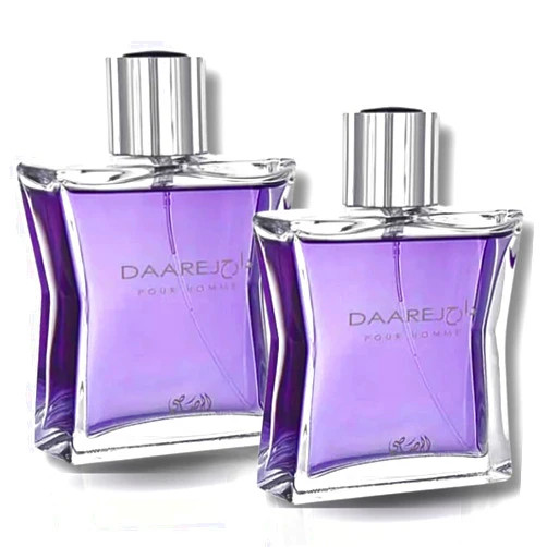 RASASI Daarej Pour Homme Eau De Parfum Spray for Men, 3.4 Ounce (PACK OF 2)