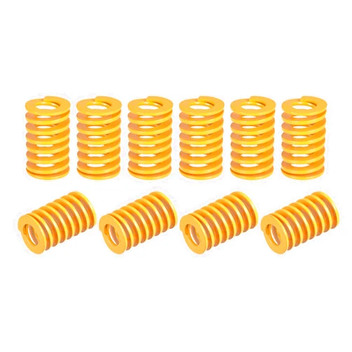 uxcell 3D Printer Die Spring, 14mm OD 25mm Long 10pcs Spiral Stamping Light Load Compression Mould Die Springs for 3D Printer Electric Part, Yellow
