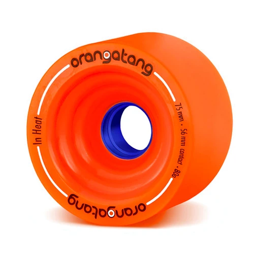 Orangatang in Heat 75 mm Downhill Longboard Skateboard Cruising Wheels (Set of 4)