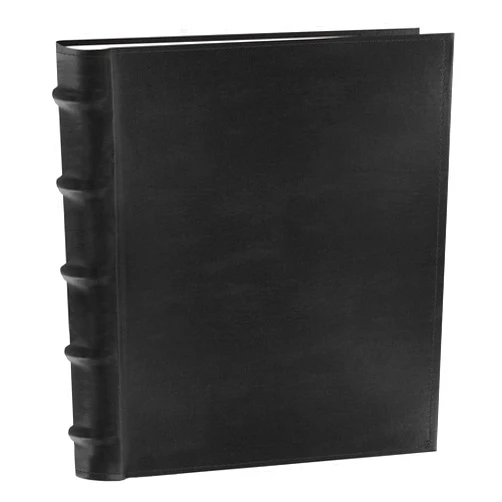 Pioneer Photo Albums CLB-246/BK 200-Pocket European Bonded Leather Photo Album for 4 by 6-Inch Prints, Black