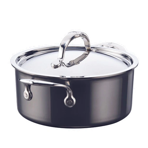 Hestan - NanoBond Collection - Stainless Steel Titanium Soup Pot, Induction Cooktop Compatible, 3 Quart
