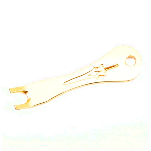 Zittop Acoustic Guitar Bridge Pins Puller Peg Remover - Strings Change - Multifunction Guitar Peg Puller Bridge Pin Remover Extractor Removal Metal Handy Tool Kit Accessories (Golden)