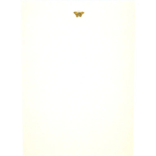 By Peter Pauper (Author) Gold Butterfly (Stationery) (Letter-Perfect Stationery Series)