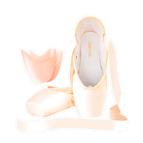 CABPLROI Women's Ballerina Shoes Professional Ballet Dance Satin Pointe Shoes for Girls with Bag and Toe Pads