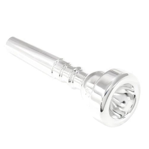 Hitefu Trumpet Mouthpiece 3C Replacement for Beginners and Professional Players - Brass Plated Trumpet Musical Instruments Accessories (Silver)