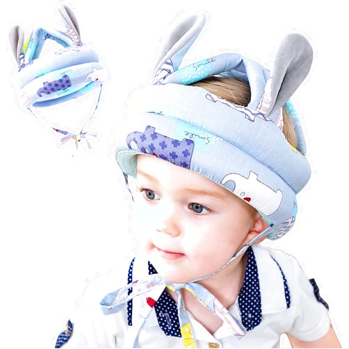 ORANGEHOME Toddler Walking Helmet, Baby Bumper Protect Hat Head Cushion Breathable, Kids Anti-Fall Safety Cap for Walking and Playing-Blue