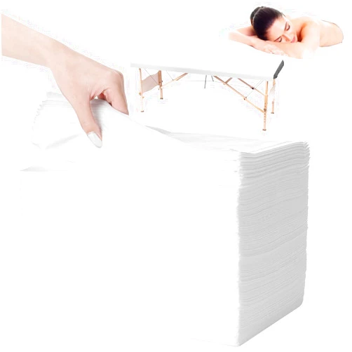 DIMEGON 100PCS Disposable Massage Table Sheets, 71” x 31.5” Disposable Massage Bed Covers, Breathable Non-Woven Fabric Tattoo Bed Sheets, Single Use Hygiene Sheet for SPA Centers, Beauty Salons, Hotels