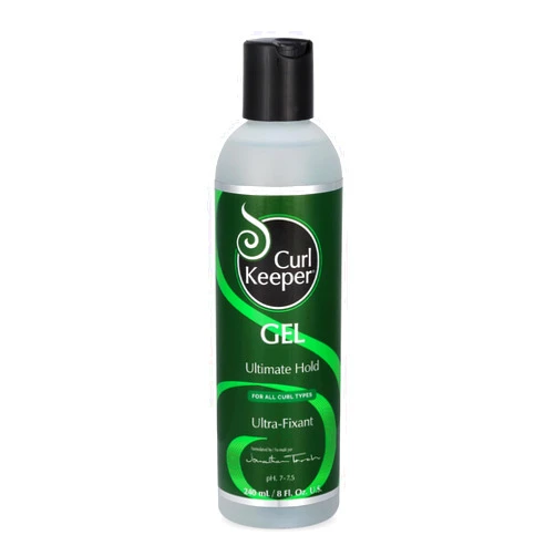 Curl Keeper Ultimate Hold Hair Gel for Curly Hair, 8 Fl Oz - Frizz-Free Hair Styling Gel for Men & Women - Light-Weight Formula Holds Curls with No Product Build Up - Wavy & Curly Hair Products