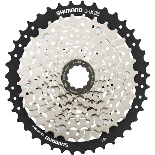 SHIMANO Unisex Cshg4008140 CS HG400 8 Speed Cassette 11 40T, Silver, 40 Teeth UK