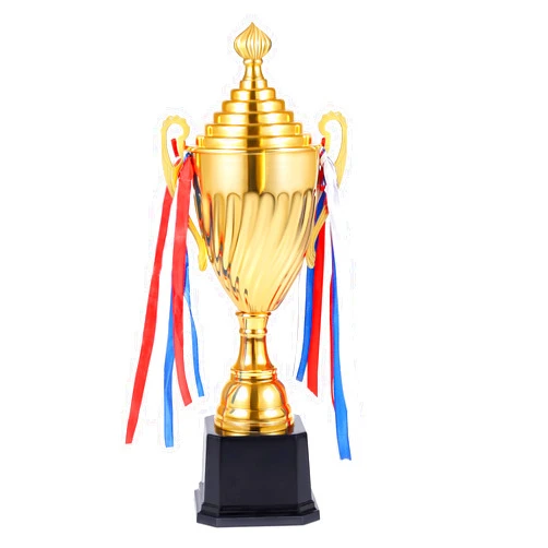 Caydo 14.6Inch Award Trophy Gold Winner Trophy Cup with Golden Pen for Kids and Adults for Sports Events, Competitions, Tournaments
