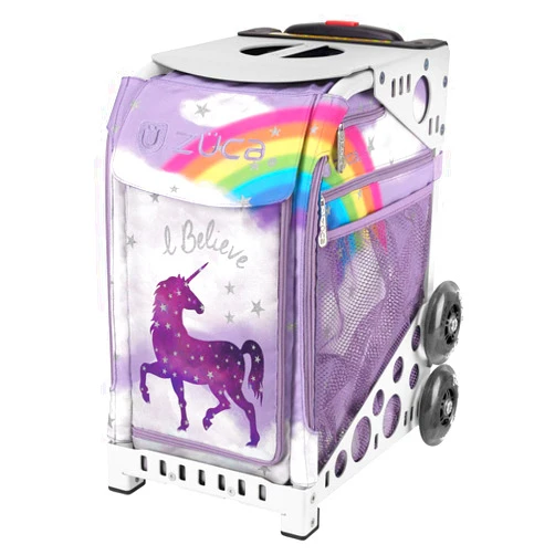 Zuca Unicorn Sport Insert Bag with Sport Frame, White