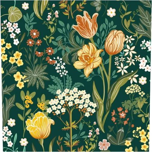 Lativo White Wood Grain Peel and Stick Wallpaper +Floral Peel and Stick Wallpaper Vintage Contact Paper for Cabinets and Drawers