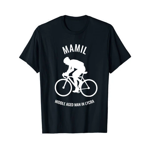 Pigeon Street Tees Bike Cycling Middle Aged Man Mamil T-Shirt