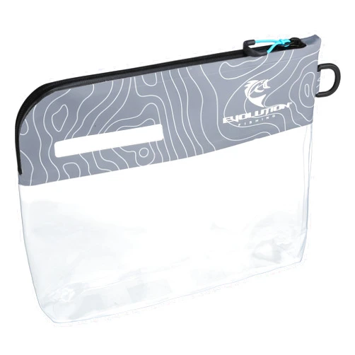 Evolution Fishing Bass Sack – 12 in., All-Welded Water-Resistant Storage Bag for Soft Plastics and Fishing Gear, Durable Tarpaulin with Label and Gusseted Bottom for Maximum Storage