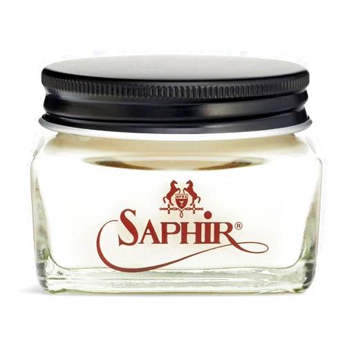 SAPHIR BEAUTÉ DU CUIR Saphir Medaille d'Or Pommadier Cream 75ml – Natural Cream Leather Shoe Polish, Leather Conditioner for Boots, Handbags