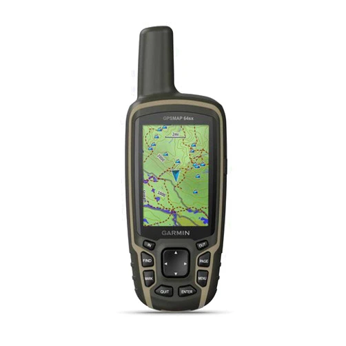 Garmin 010-02258-10 GPSMAP 64sx, Handheld GPS with Altimeter and Compass, Preloaded With TopoActive Maps, Black/Tan
