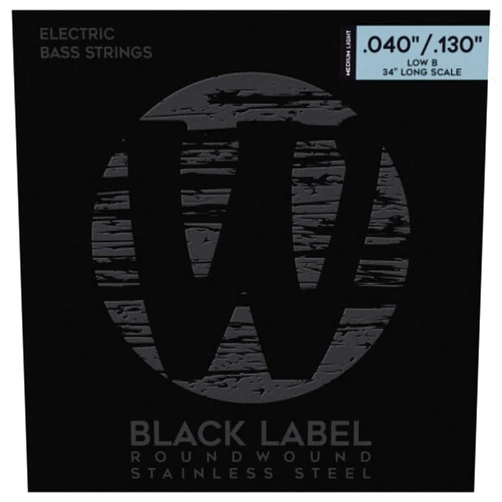 Warwick Black Label Stainless Medium Low 5-String Bass Strings