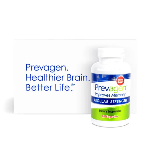 Prevagen Improves Memory - Regular Strength 10mg, 60 Capsules |1 Pack| with Apoaequorin & Vitamin D with Attractive and Stackable Prevagen Storage Box | Brain Supplement for Better Brain Health