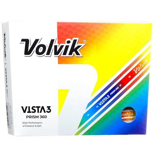 Volvik Vista 3 Prism 360 Golf Balls (One Dozen)