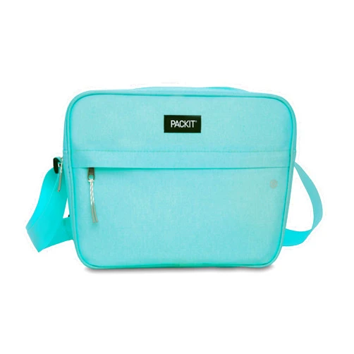 PackIt Freezable Zuma Can Cooler, Built with EcoFreeze Technology, Collapsible, Reusable, Zip Closure with Adjustable Shoulder Strap, Fits 15, 12 Oz Cans