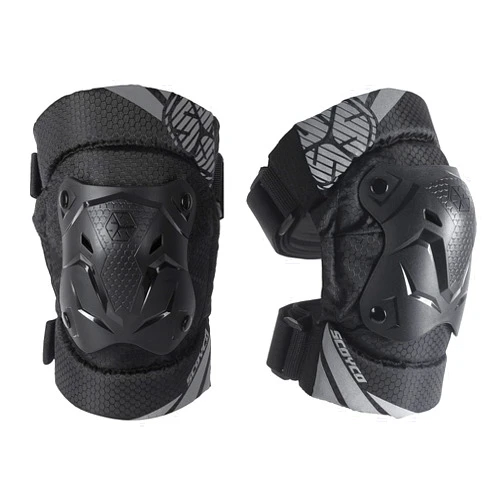 SCOYCO Motorcycle Knee Pads Men Knee and Shin Guard Black Knee Cap Pads Protector Dirt Bike Body Armor for Motocross Racing Mountain Biking