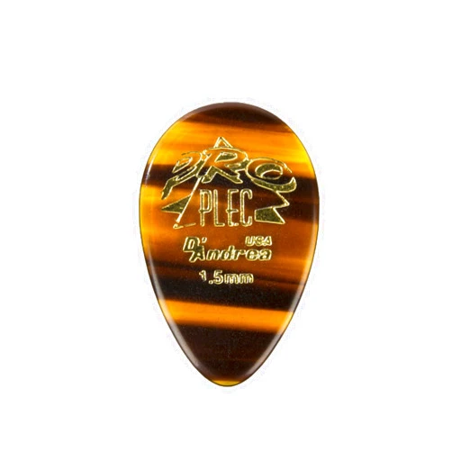 D'Andrea PRO-354 Pro Plec, Small Round, Teardrop 12-Piece Shell, 1.5mm