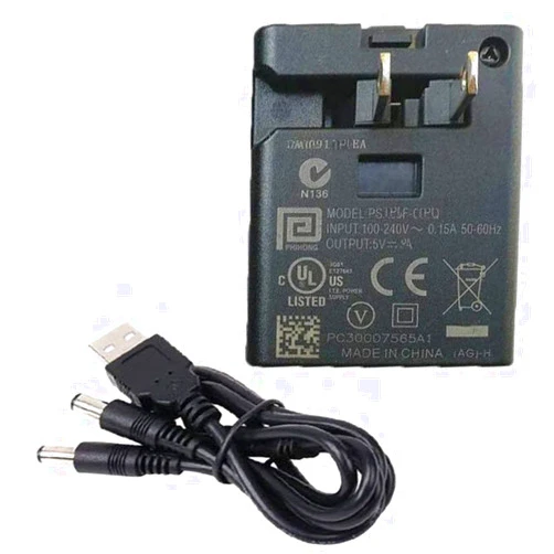 UpBright 5V AC/DC Adapter Wall Charger + Dual Charging USB Cable Cord Compatible with IQVenture T880 T430 T 880 T 430 IQ Venture Pet Dog Training Collar Shock Trainer Rechargeable Transmitter Receiver
