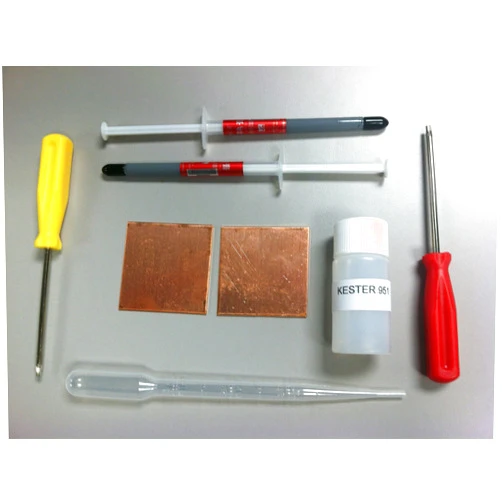 3RedLightFix Playstation 3 PS3 Slim YLOD Shims Fix Repair Kit Thermal Paste Kester 951 Flux Tamper Security T8 & T10 torx screwdrivers