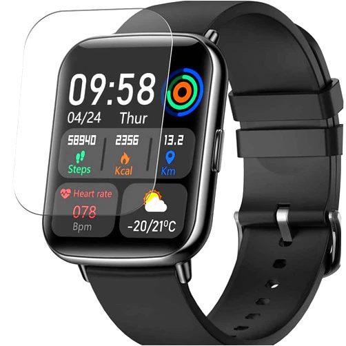 Film for LYCHL L12 1.69 Smart Watch [3 Pack] Synvy Screen Protector Film, compatible with LYCHL L12 1.69