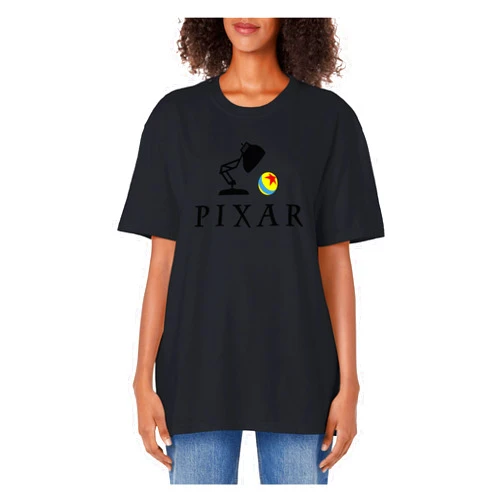 Disney Pixar Luxo Jr. Ball Logo Adult Oversized Vintage T-Shirt