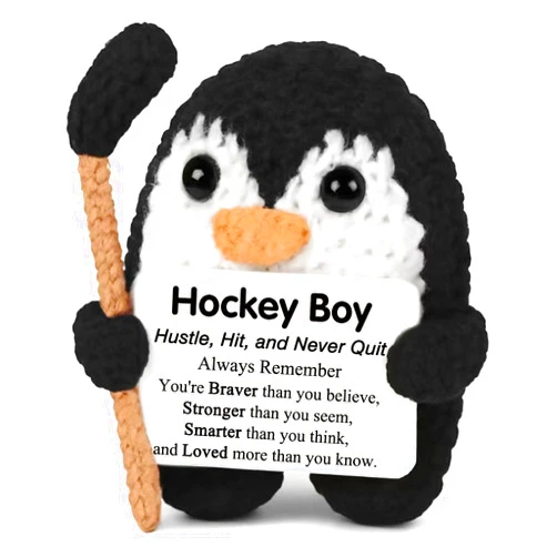 GFANLWN Hockey Gifts for Boys 8-12-14 Hockey Stuff Accessories Stuffed Animal Birthday Valentines Day Senior Night Gifts for Boys