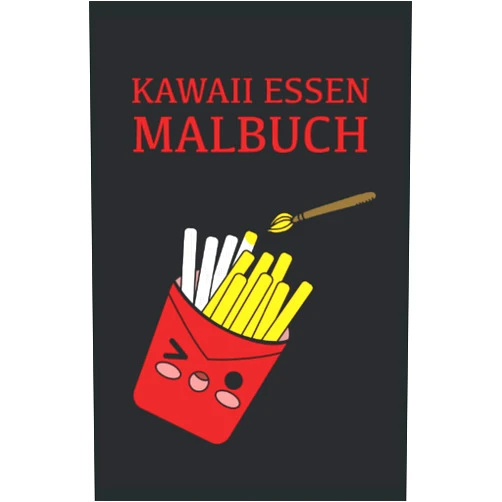 Eric Spilker Kawaii Essen Malbuch: Malbuch 50 Seiten, Format 13, 97 x 21, 59 cm DIN A5 (German Edition)