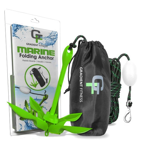 Gradient Fitness Kayak Anchor Kit | Paddle Board Accessories, Small Boat, SUP Jet Ski Accessories and Canoe Anchors, Jetski Accessory, PWC Anchor