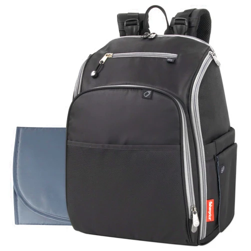 Fisher-Price Fastfinder 3 Piece Set Diaper Bag Backpack for Moms & Dads with Changing Pad and Wipes Pocket